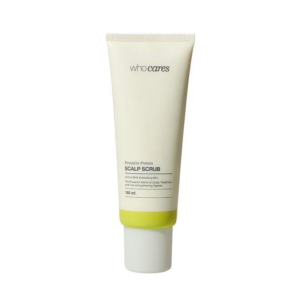 Кислотний скраб-пілінг для шкіри голови whocares Pumpkin Protein Scalp Scrub 180 ml 138 фото Кислотний скраб-пілінг для шкіри голови whocares Pumpkin Protein Scalp Scrub 180 ml 138 фото