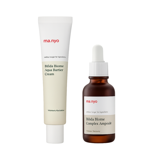Набір бестселерів для обличчя з біфідобактеріями Manyo Bifida Biome Cream&Ampoule Set (80+30 ml) 102 фото Набір бестселерів для обличчя з біфідобактеріями Manyo Bifida Biome Cream&Ampoule Set (80+30 ml) 102 фото