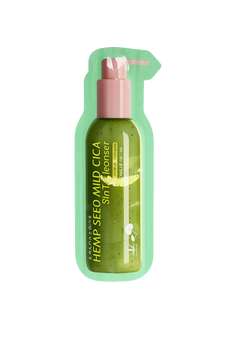 Пінка для вмивання з центеллою та насінням коноплі LALARECIPE Hemp Seed Mild Cica 3in1 Cleanser, 3 мл 0361 фото