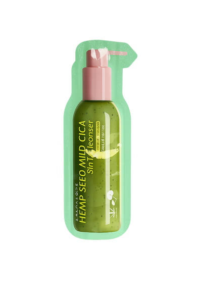 Пінка для вмивання з центеллою та насінням коноплі LALARECIPE Hemp Seed Mild Cica 3in1 Cleanser, 3 мл 0361 фото Пінка для вмивання з центеллою та насінням коноплі LALARECIPE Hemp Seed Mild Cica 3in1 Cleanser, 3 мл 0361 фото