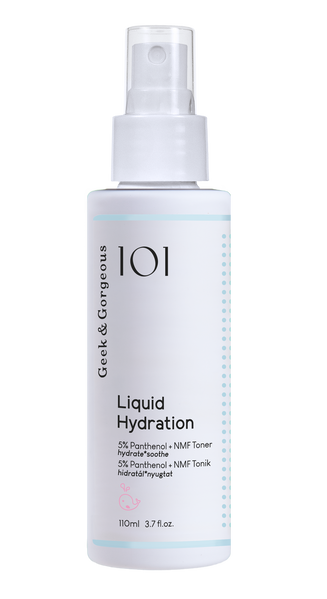 Geek & Gorgeous Liquid Hydration 110 ml Спрей-тонер з пантенолом 110 фото Geek & Gorgeous Liquid Hydration 110 ml Спрей-тонер з пантенолом 110 фото
