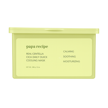 Papa Recipe Real Centella Cica Daily Quick Cooling Mask, 30 sheets Упаковка заспокійливих масок з екстрактом центелли 077 фото